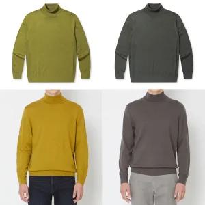 [브렌우드]워셔블 롱터틀 목폴라 스웨터 남성니트 2컬러