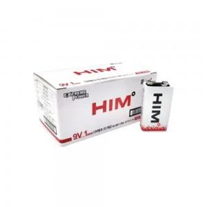 [9V 건전지] 힘 HIM 6LR61 알카라인 벌크 12개입