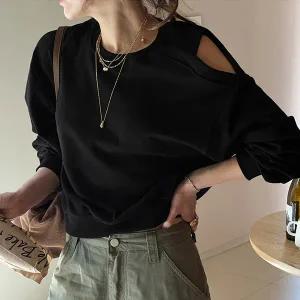 [난닝구] 포민버 어깨트임크롭맨투맨