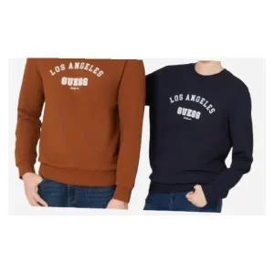 게스 본사 레귤러 핏 기모 맨투맨 NO4KE403