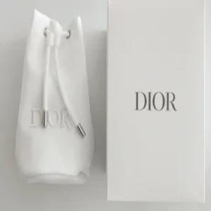 디올뷰티 화이트 자수 복주머니/디올 쇼핑백