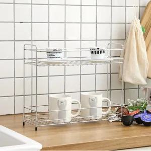 이오 스텐 멀티선반 대형 2단 1200 정리소품 양념통 식기 그릇 건조대 씽크대 주방 선반