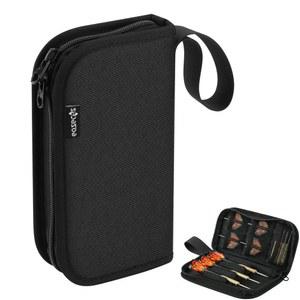 이지코스 다트 지갑 정리함 - 강철 및 소프트 팁 다트용 컴팩트 여행 보관 케이스 가방 휴대용 파우치, 조립 3개, 팁, 샤프트, 비행 액세서리 보관, 게임 토너먼트 플레이어에게 적합