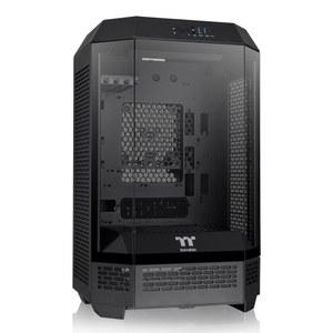 [미국배송] 써멀테이크 타워 300 블랙 마이크로-ATX 케이스 2X140MM CT 팬 포함 최대 420MM 라디에이터 지원 수평 디스플레이가 가능한 섀시 스탠드 키트 CA-1Y4-00S1WN-AZ 3년 보증