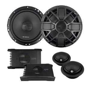 오리온 XTR 시리즈 XTR65.SC 양방향 동축 자동차 오디오 부품 시스템 - 6.5인치 스피커, 풀 레인지, 향상된 베이스, 450W, 4옴, 간편한 설치, 1인치 실크 돔 트위터, 외장 패시브 크로스오버 - 페어