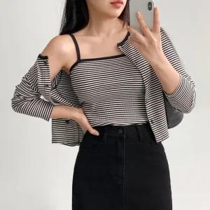 [에이와비] #AWABMADE:_메리샌드단가디건세트 -나시+가디건set/1color