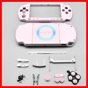 풀하우징 케이스 완전 쉘 버튼 스티커 나사 PSP 2000 고품질 교체 3 가지 색상