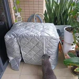 야외 견사 보온덮개 덮개 개집 커버 겨울 토끼집 고양이집 방한커버 천막 텐트