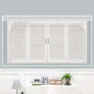 [다샵] 창문형 지퍼식 EVA 방풍 바람막이 투명 300x165cm+찍찍이테이프 10EA