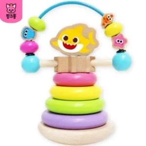 핑크퐁 아기상어 원목링쌓기 롤러코스터