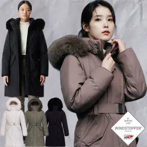 [블랙야크](의정부점)25년신상 여성 아이유 롱패딩 헝가리구스/폭스퍼 윈드스토퍼 히마 WSP 다운자켓 1B...