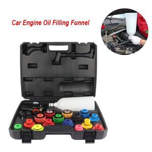 자동차 엔진 오일 필터 깔때기 어댑터, 충전 세트, 오프셋, 급유 도구, 8 개, 15 20