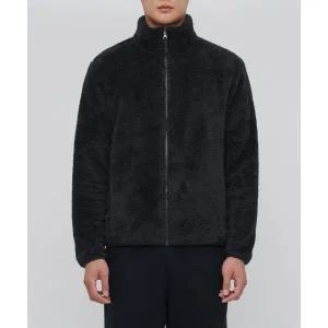 무신사 스탠다드 MUSINSA ANDAR D 샤기 플리스 집업 자켓 재킷 블랙 MIUJ5018-BK 289191