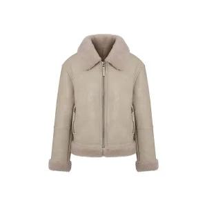 [하프클럽/더아이잗](더아이잗) 클래식 퍼 무스탕 자켓 IRBA3LT091