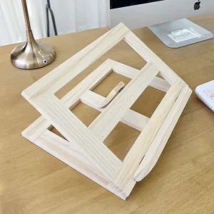 스텔란 우드 북 스탠드 G노트거치대 책거치대 독서대 노트 꽂이 선반 나무