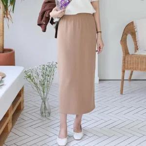 정장 데일리 H라인 롱스커트 긴치마 기본 머메이드스커트 여성스커트 캐주얼