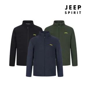 JEEP SPIRIT 남성 가볍고 따뜻한 폴라플리스 겨울점퍼 3종택1