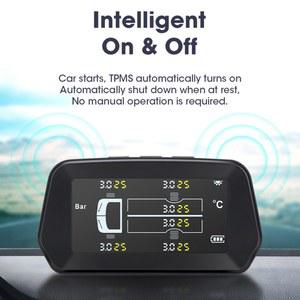 TPMS 카라반 압력 컬러 LCD 태양광 디스플레이 고정밀 센서 트럭 발전 모니 무선