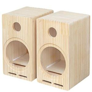 나무 스피커 빈통 케이스 만들기 미로 4인치 목재 사운드박스 원목 오디오상자 제작