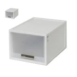 (제스트)화인 스텝 화이트 40cm 1단 서랍박스 2호 창신리빙