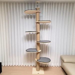 펫이랑 6단 원목 캣폴 캣타워 고양이 숨숨집 스크래쳐 장난감