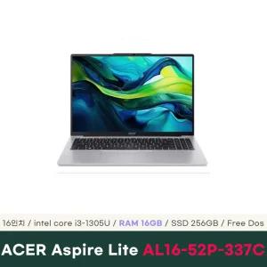 ACER 아스파이어 라이트16 AL16-52P-337C 16GB 256GB Free Dos
