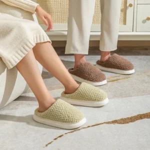 소보로 방한 털실내화 학교실내화 사무실 슬리퍼