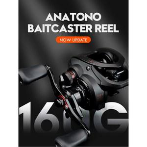 ANATONO VRIGO 초경량 낚시 비율 파워 기어 베이트 160G 1BB 바닷물 6KG