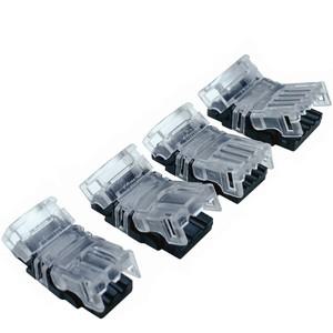 단일 RGBW 3528 5050 용 CCT COB LED 스트립 커넥터 테이프-와이어 연결 단자 WS2812B WS2811 2 핀 3 4 56