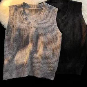 남자 니트 조끼 레이어드 댄디룩 셔츠 남성 니트 조끼 가을 겨울