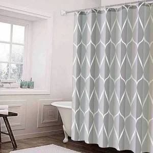 화장실 샤워 커튼 모던 패브릭 방수 욕실 샤워 커튼 디자인 고급 인테리어 가리개 파티션 행거 고리 드롭