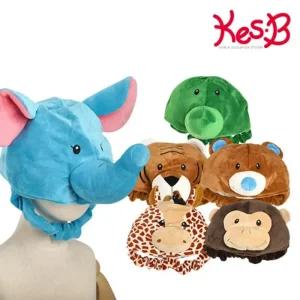 유아 역할놀이 호랑이 기린 코끼리 곰 악어 동물모자 할로윈의상 초등학생 졸업사진옷