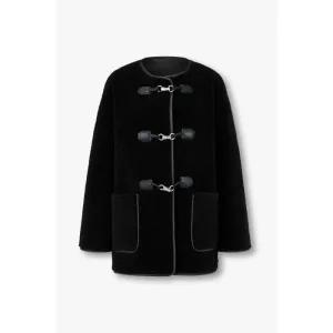 [롯데백화점]보브 신세틱 퍼 토글 하프 무스탕 7155475003