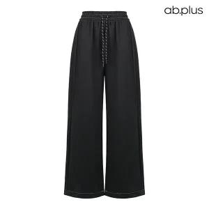 [ab.plus] 스티치 밴딩 와이드 팬츠 (LSA1MP37A)