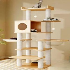 고양이 캣타워 플레이 그라운드 DIY 만들기 호텔 기둥