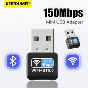 미니 USB 와이파이 동글 블루투스 5.0 네트워크 카드 2.4GHz 랜 BT 4.2 어댑터 드라이버 무료 PC 노트북 윈