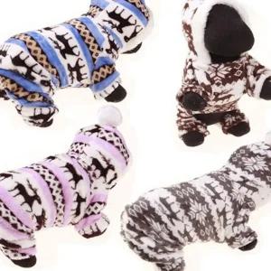 (다올)강아지겨울옷 노르딕 애견의류 패딩 올인원