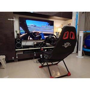 레이싱 게임 의자 스티어링 카본패턴 자동차 플레이시트
