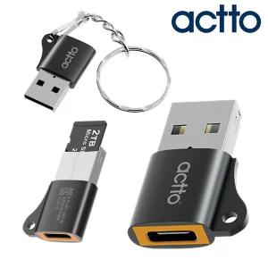 미니 휴대용 C타입 to USB 변환 젠더 어댑터 블랙박스 마이크로SD 카드리더기 CRD-46