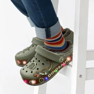 [PWX]PWX키즈 레이온 다이노 라이팅 EVA방한샌들(ZK)