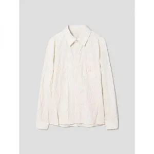 ADER ERROR  Men) Wrinkle Cotton Shirt - White