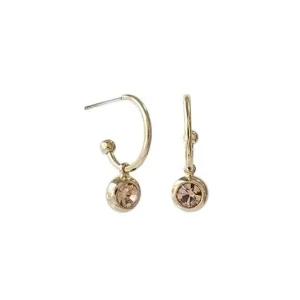 E362 4mm 라이트콜로라도 크리스탈 골드귀걸이 (WFFOGVQ)