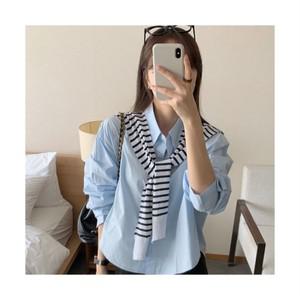 [크롭/롱]여성 클래식 오피스 오버핏 코튼 셔츠 빅사이즈 롱기장 크롭기장 하객룩