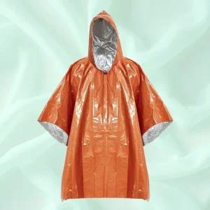 야외 은박 우비 성인 예비용 방한 양면 판초 우비 (WFKO4Y2)
