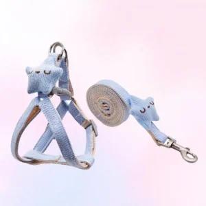 부드러운 개줄 귀여운 고양이 가슴줄 고리형 로프형