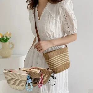 선데이 라탄 미니백 여름 가방 데일리백 키링 꾸안꾸 크로스백 여성 여자 백 여행