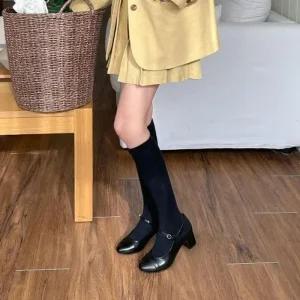 [SBFVBPL]메리제인 세련된 미들힐 슈즈 여성용 5FW