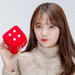 중 10cm 주사위 레드 게임 이벤트 스펀지 대형 (WFFQ9CZ)