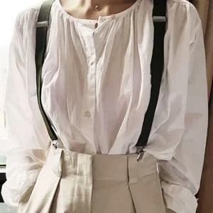 서스펜더 무지 작업용 빅사이즈 멜빵 정장 카키