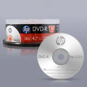 HP Media 4.7GB 케익 DVD-R 25p 16x 케이스